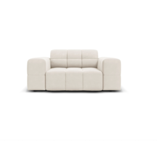 Fauteuil Chicago velvet, Cosmopolitan Design, Creme